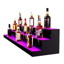 60" LED Lighted 3-Tier Liquor Shelf with Remote & App Control