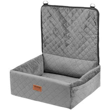 40lbs Dog Booster Car Seat Pet Car Seat Small Dog up to Gray for Car JBS-PCS-003-GRAY