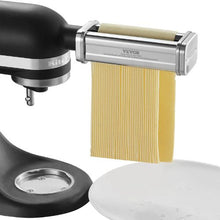 3PCS Pasta Attachment Set for KitchenAid Stand Mixer Roller & Spaghetti/Fettuccine Cutters