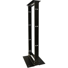 2 Post 7 Foot Aluminum Network Rack Black 34-100807-GRU1K