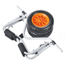 Foldable Kayak & Paddleboard Cart – 250 lbs Load Capacity 10" Solid Rubber Tires Adjustable Width with Ratchet Strap