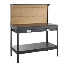 47.2-Inch Hardwood Workbench 242.5 LBS Capacity Pegboard 4 AC Outlets 2 USB Ports & Drawer