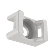 10 Hole Thread Size Nylon Screw-On Cable Tie Mount Natural TM3S10-C (Pack of 100)