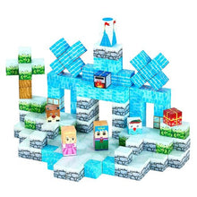 150PCS Magnetic Glacier Castle Blocks, STEM Building Toy for Kids Ages 3+