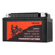 12V 4Ah LiFePO4 Motorcycle Battery Pre-Charged, Maintenance-Free High Performance for ATV Motorcycle Jet Skis Scooter UTV