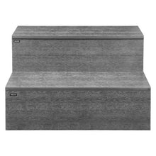2-Step Hot Tub Steps 25" Wide 600 lb Capacity Spa Stairs for Hot Tubs Pools & RVs (Graphite Gray)