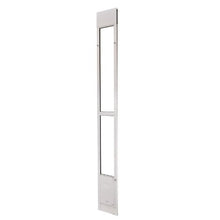 91 to 96 In Dog Door for Sliding Glass Door and Adjustable Height with Metal Rotating Hinges Lock Design for Renters