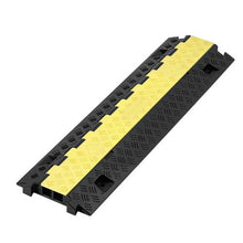 1.2 X 1.1 inch 2 Channel Heavy Duty TPU Cord Hose Wire Cover for Cable Protector Ramp (Pack of 3)