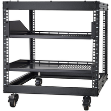 23''-40'' Adjustable Depth 9U 4-Post Open Frame Server Rack