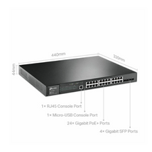 TP-Link JetStream 28-Port Gigabit L2+ Managed Switch with 24-Port PoE+ TPL-TL-SG3428MP