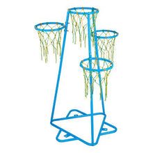 4-Hoop Kids Basketball Set, Adjustable Stand, 3 Balls, Indoor/Outdoor Toy for Boys & Girls