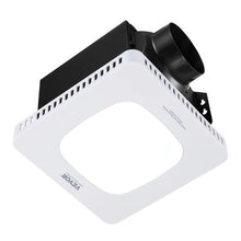 Bathroom Exhaust Fan with LED Light, 80/110/130 CFM, 1.5 Sones Quiet Vent Fan (White)