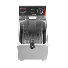 Commercial Electric Deep Fryer 1750W 12.15Qt Stainless Steel Fryer with Basket Lid & Temp Control (Silver)