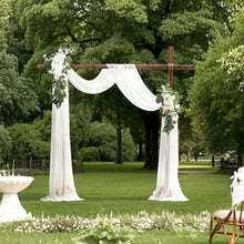 21' Ft Wedding Arch Draping Fabric Reception Backdrop Wedding Decoration Artificial Wedding Arch Flowers Kit (Pack of 3)