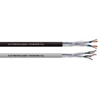 FR2XHOHR Bare / Tinned copper Shielded Al Tape CPR PVC Instrumentation Cable