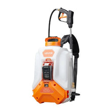 4 Gallon Battery Powered Backpack Sprayer Electric Weed & Garden Sprayer with Adjustable 0-90 PSI and 2 Wands