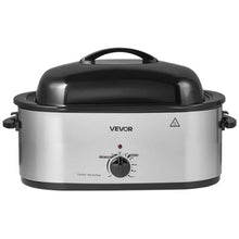 22QT Electric Roaster Oven 1450W Metal Self-Basting Lid Defrost & Warm Functions Removable Pan & Rack