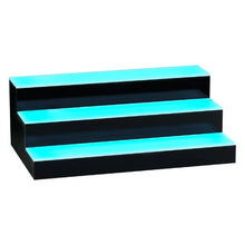 20 Inch 3 Tiers LED Lighted Liquor Bottle Display with RF Remote & App Control for 15 Bottles