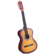 38 Inch Classical Guitar Starter Kit with Gig Bag Tuner Capo & Accessories Sunburst