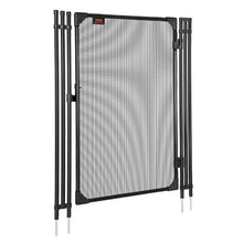 4 x 2.5 FT Pool Fence Gate with Lockable Latch (Black)
