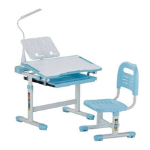 Kids Adjustable Study Desk & Chair Set with Lamp (Blue)