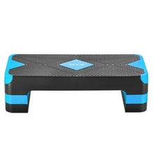 28-Inch Adjustable Aerobic Step Platform with 4 Risers Non-Slip Surface for Cardio & Strength Training (Blue)