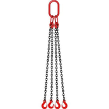 5 T Chain Sling Chains with Hooks for Engine Hoist, Engine Lift Chain with 4 Leg Grab Hooks