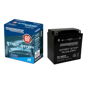 12V 12Ah 200CCA Start-Stop Auxilary Battery PS-AUX14 (Pack of 4)