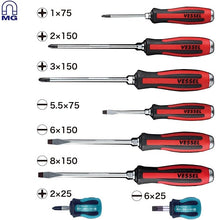 MEGADORA Tang-Thru Screwdriver Set 8 pieces 9308EVA