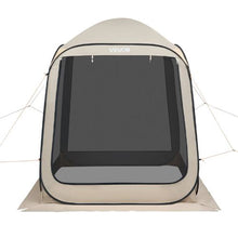 6 x 6 ft Pop-Up Screen Tent, 4–6 Person Screened Canopy Shelter with Netting Sides Stakes & Carry Bag – (Beige)
