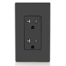 Leviton 20A NEMA 5-20R Tamper-Resistant Duplex Outlet Black T5825-E