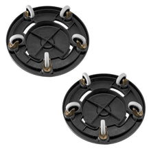 Trash Can Dolly Set of 2 - Fits 20-55 Gallon Containers 500lbs Capacity Lockable Wheels Heavy Duty Rolling Cart