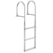 Removable 3-Step Dock Ladder 500 lbs Capacity Aluminum Nonslip Rubber Mat