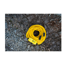 25' 120V/15A 14/3 Gauge SJTW GFCI In-line Cord Set Yellow 26020124-2 (Pack of 3)