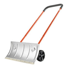 24 In Portable Snow Shovel with Bi-Directional Blade & 90° Adjustable Handle for Efficient Snow Clearing