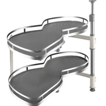 36 Inch  2 Tier Swing Tray Blind Kitchen Cabinet for Right Handed Open Blind Corner Cabinet LT36-2