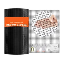 24 Inch X 100 Ft Galvanized Wire Mesh Roll and 19Gauge Chicken Wire Chicken Coop Barrier, Rabbit Snake Fences, Poultry Enclosures SS19121224100