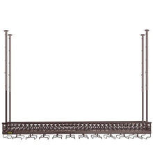 46.9 X 13 In  Hanging Wine Glass Rack for Bar Cafe Kitchen XR-JBJ001
