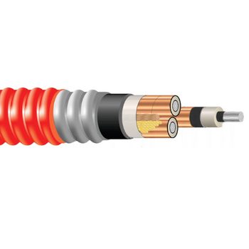 HVTECK Aluminum 3/C 175 mil NLEPR TS AIA 15kV 100% IL Red PVC Jacket CSA