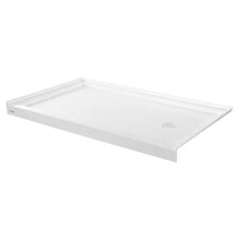60 x 36 Inch Shower Base Single Threshold Acrylic Shower Pan Right Drain (White)