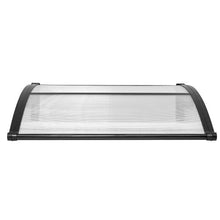 38 x 40 in Door Awning Canopy Polycarbonate Front Door Cover Rain & UV Protection (Clear)