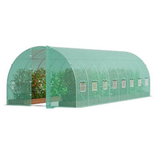 28 x 10 x 7.5' Ft Green Galvanized Frame PE Cover Walk-in Tunnel Greenhouse VV-TG-206-PE