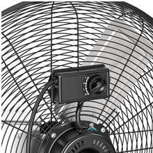24 Inch Industrial Drum Fan - 7,500 CFM High Velocity 3-Speed Floor Fan with 360° Tilt Heavy-Duty Aluminum Blades