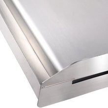 23.5"x16" Stove Top Seasoned Stainless Steel Griddle for BBQ Gas Grills Silver