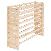 96 Bottle Stackable Wine Rack – 8-Tier Solid Wood Freestanding Storage for Pinot Noir – Modular Floor Wine Holder
