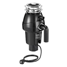 3/4HP 3260RPM Continuous Feed Garbage Disposal with Sound Reduction 3-Bolt Mount Power Cord & Splash Guard