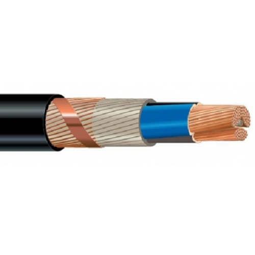 4 x 70svs/35 mm² Solid Bare Copper Braid Shielded PVC 0.6/1 KV NYCWY Eca Installation Cable