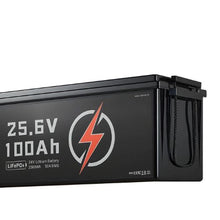 24V 100Ah LiFePO4 Battery 50A BMS 2560Wh Deep Cycle Low Temp Protection for RV Marine