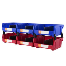 Heavy Duty Plastic Storage Bins 11 x 11 x 5 Inch, Stackable (6-Pack)