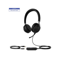 UH38 Dual Wired USB-C and Wireless Bluetooth Headset with Microphone YEA-UH38-DUAL-TEAMS-BAT-USBC